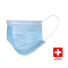Lade das Bild in den Galerie-Viewer, Medizinische Einwegmasken Typ IIR (Made in Switzerland, einzeln verpackt)
